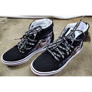 Vans x Discovery Tiger ComfyCush SK8-Hi Project Cat Sneakers Kids size 2.5 L